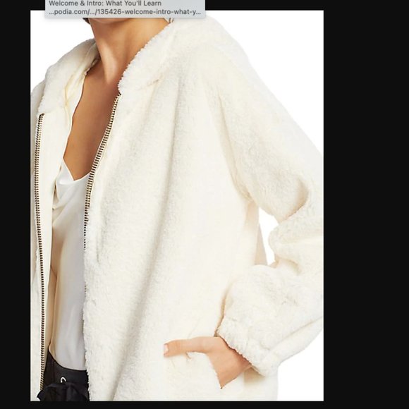 n: PHILANTHROPY NWT Plush Faux Fur Hooded Jacket - Picture 2 of 6